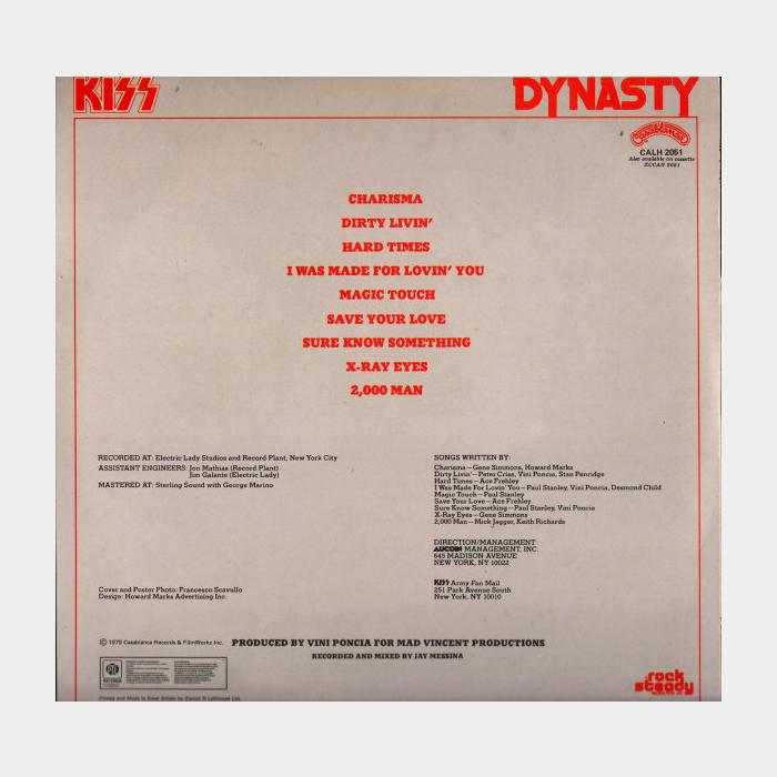 Kiss - Dynasty (ex-/ex, звучит на ex+)