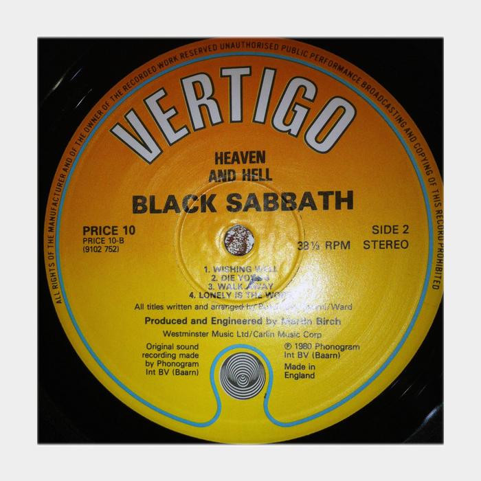 Black Sabbath - Heaven And Hell (ex+/ex)