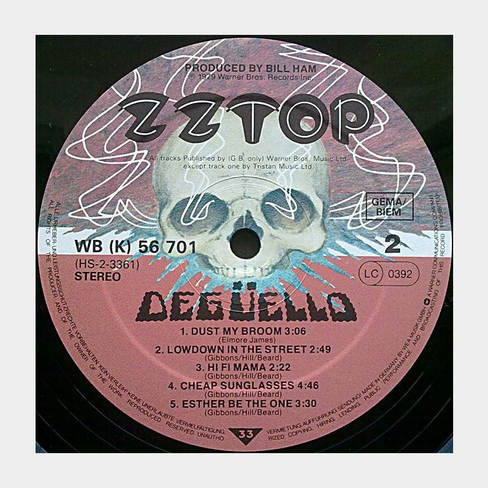 ZZ Top - Deguello (ex+/ex)