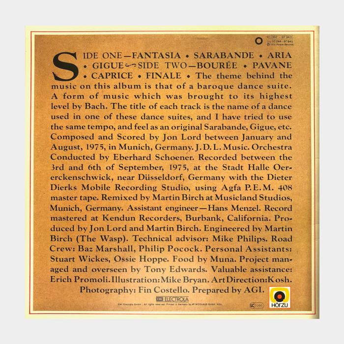 Jon Lord - Sarabande (ex/ex+)