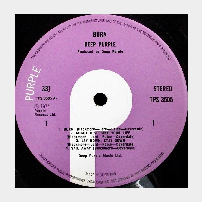 Deep Purple - Burn (ex-/ex-, ORIGINAL)