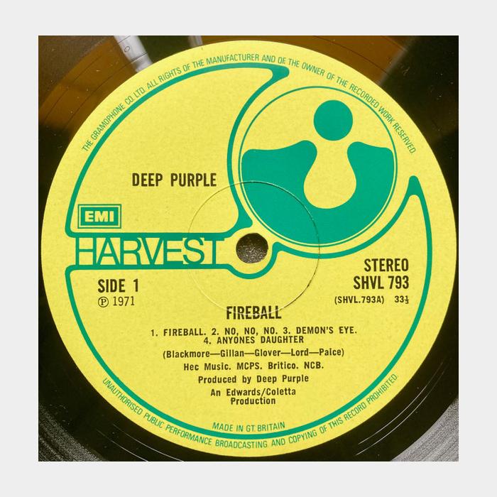 Deep Purple - Fireball (ex+/vg++, ORIGINAL)