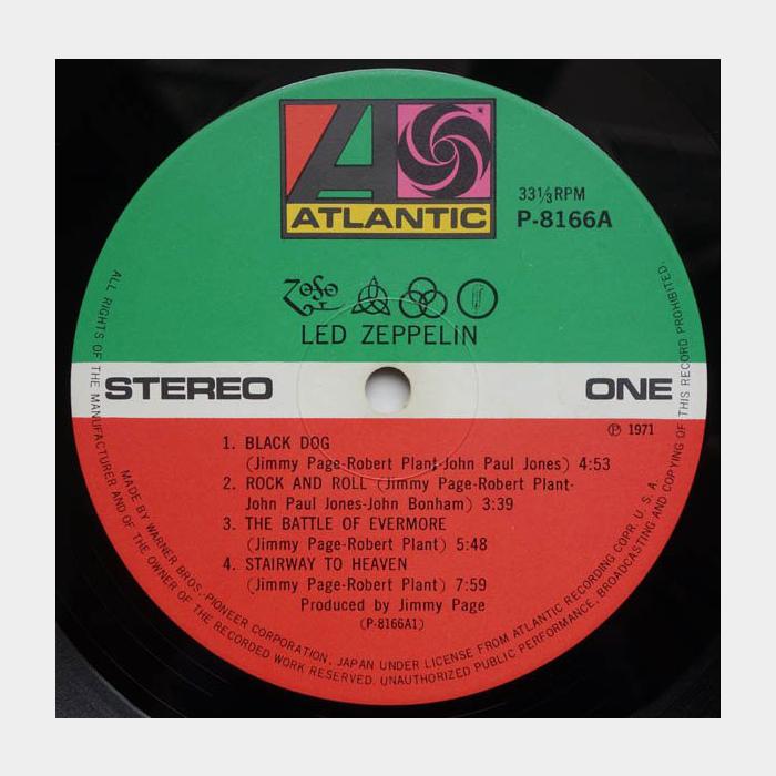 Led Zeppelin - IV (ex-/ex, звучит на ex+)