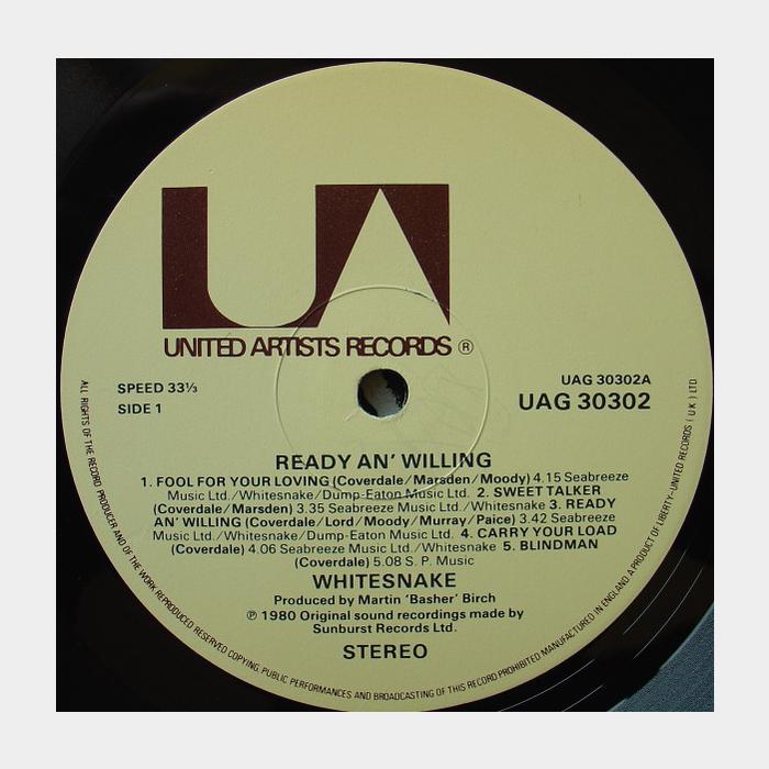 Whitesnake - Ready An' Willing (ex+/ex-)