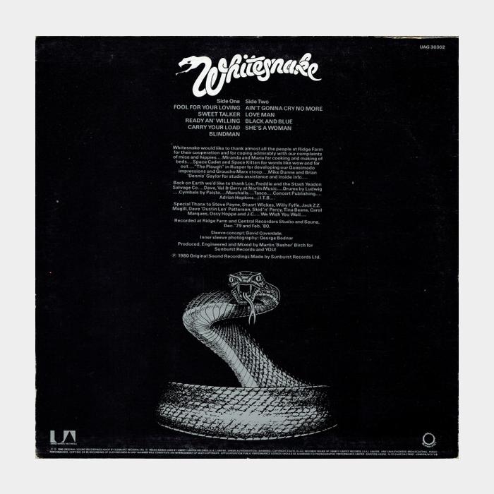 Whitesnake - Ready An' Willing (ex+/ex-)