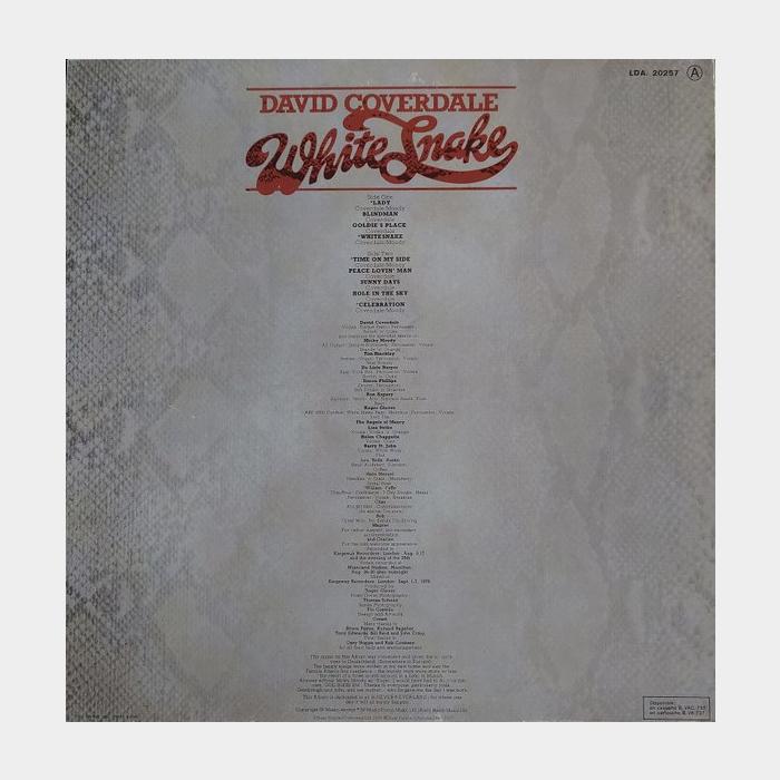 David Coverdale - Whitesnake (ex/ex+)