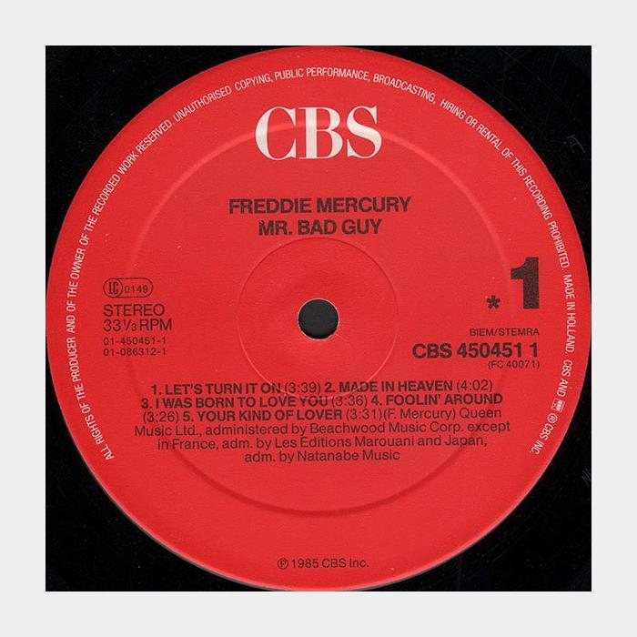 Freddie Mercury - Mr. Bad Guy (ex+/ex+)