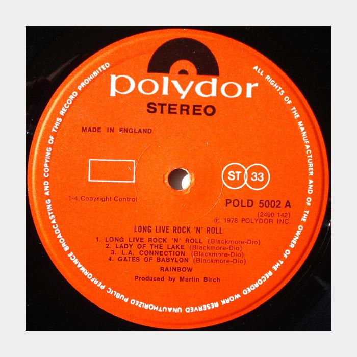 Rainbow - Long Live Rock'N'Roll (ex+/ex+, ORIGINAL)