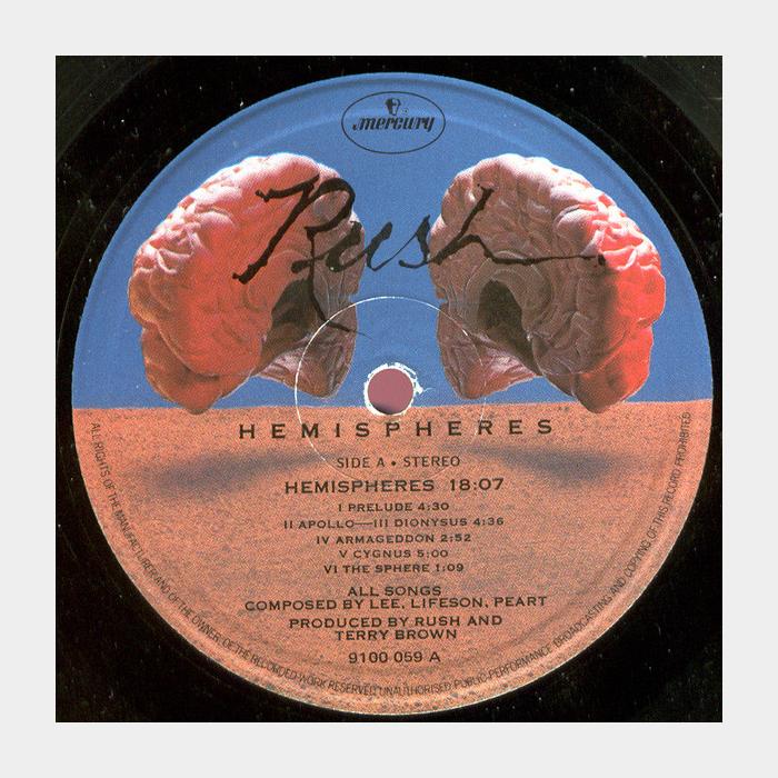 Rush - Hemispheres (ex+/vg+)