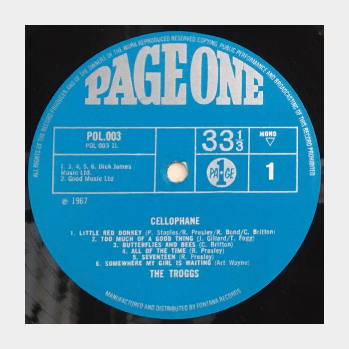 Troggs - Cellophane (ex/ex, ORIGINAL)