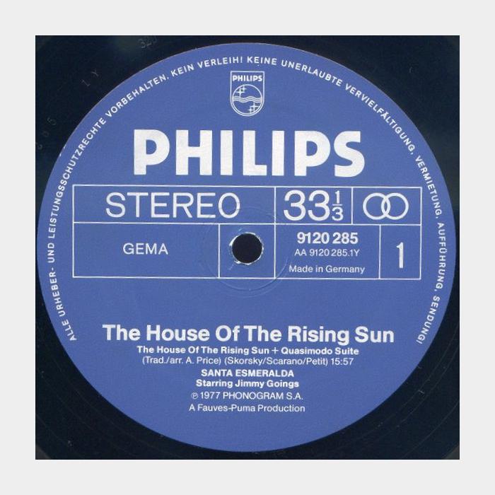 Santa Esmeralda - The House Of The Rising Sun (ex+/ex-, ORIGINAL)