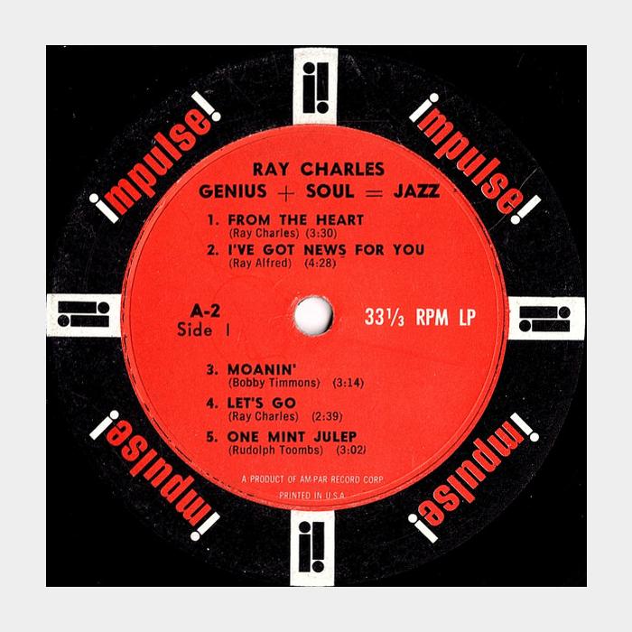 Ray Charles - Genius + Soul = Jazz (ex/ex-)