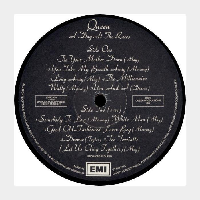 Queen - A Day At The Races (ex+/ex, ORIGINAL)