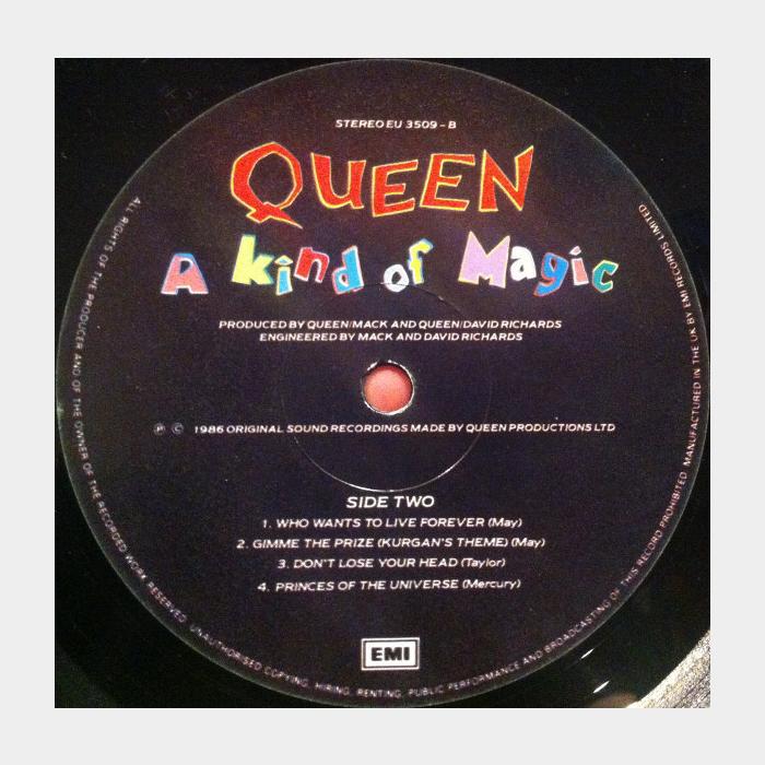 Queen - A Kind Of Magic (ex/ex+, ORIGINAL)
