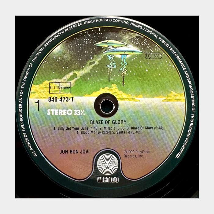 Bon Jovi - Blaze Of Glory (ex/ex)