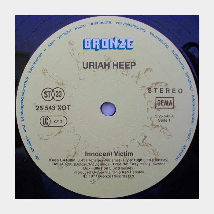 Uriah Heep - Innocent Victim (ex/ex, звучит на ex+)