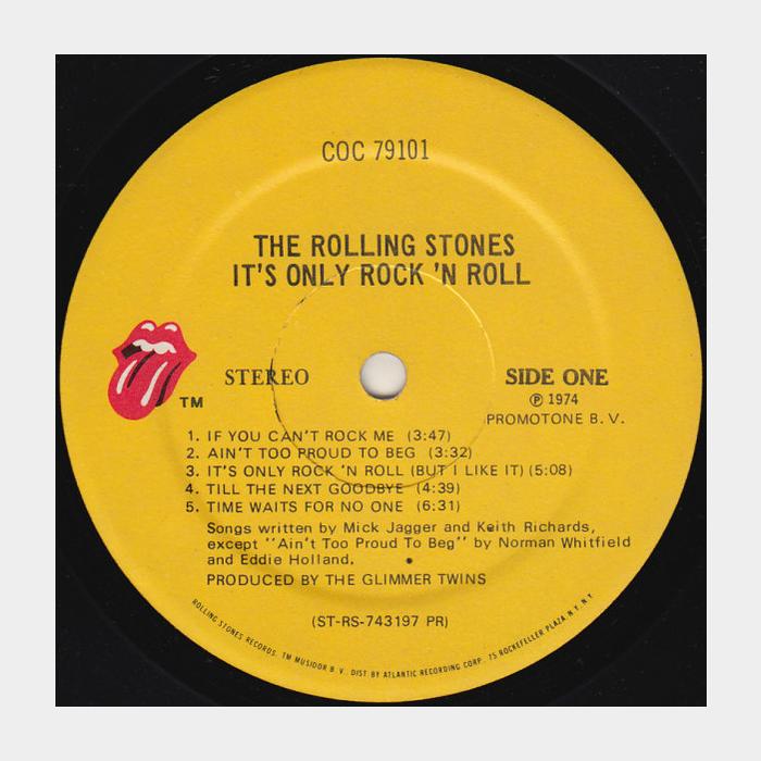 Rolling Stones - It's Only Rock 'N Roll (ex+/ex, ORIGINAL)