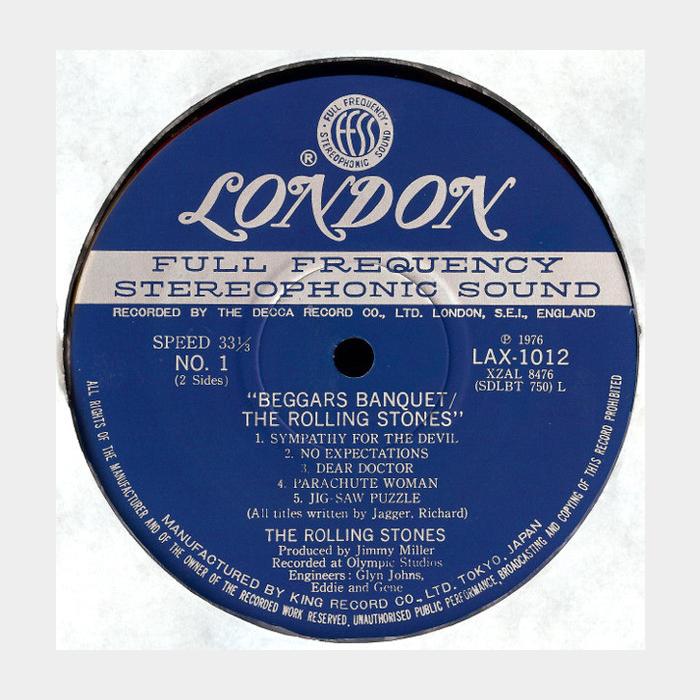 Rolling Stones - Beggars Banquet (ex/ex+, играет на ex+)
