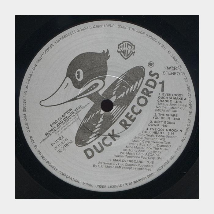 Eric Clapton - Money And Cigarettes (ex+/ex)