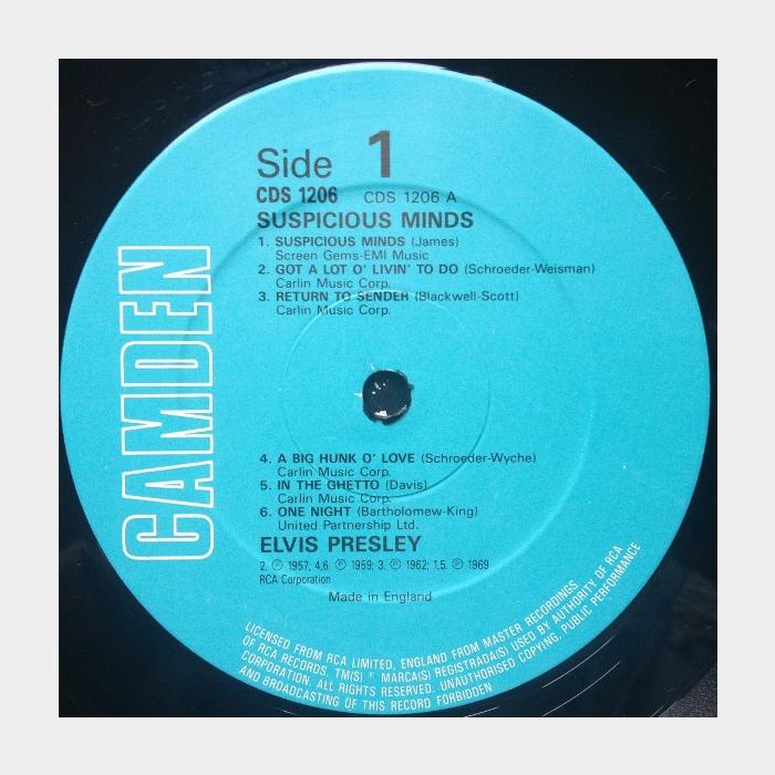 Elvis Presley - Suspicious Minds (vg+/vg+, scratch)
