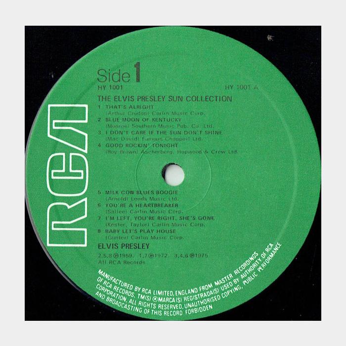 Elvis Presley - The Sun Collection (ex+/ex+)