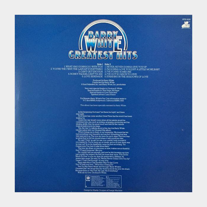 Barry White - Greatest Hits (ex+/ex)