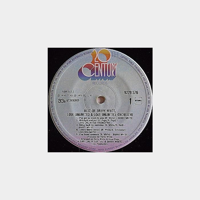 Barry White - The Best Of Barry White (ex+/ex-)