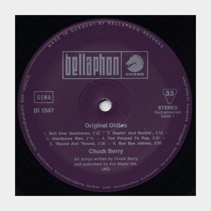 Chuck Berry - Original Oldies (ex+/ex)