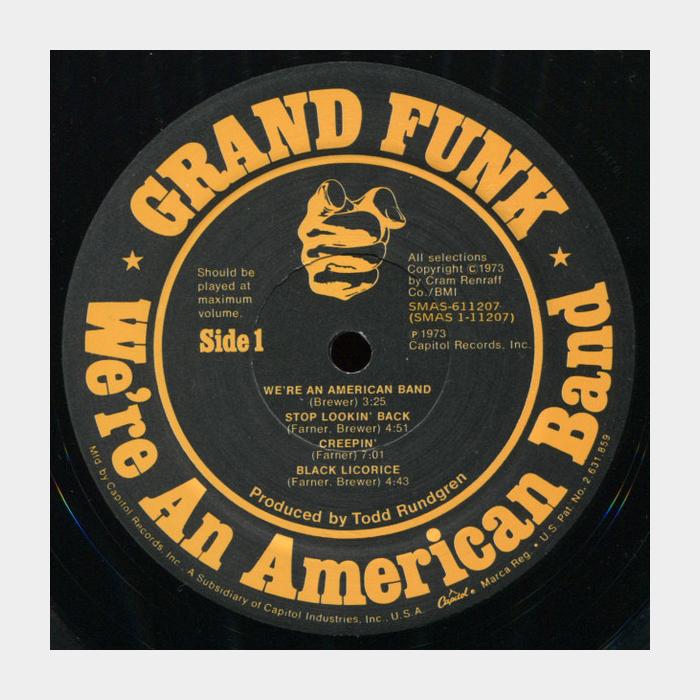 Grand Funk Railroad - We're An American Band (ex+/ex)