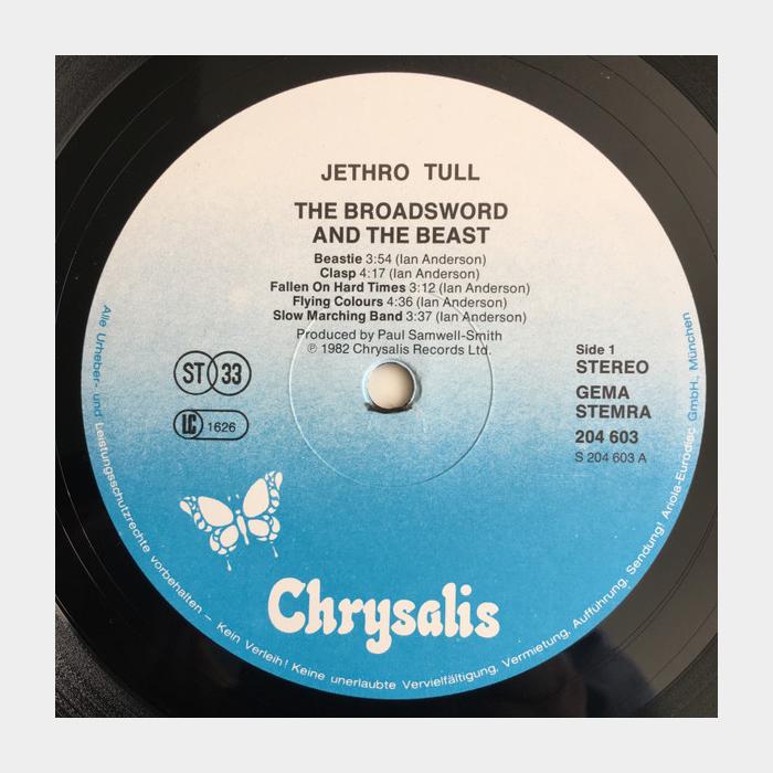Jethro Tull - The Broadsword And The Beast (ex+/ex+)