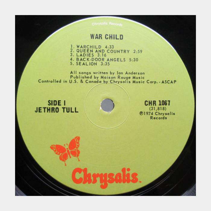Jethro Tull - War Child (ex+/ex+)