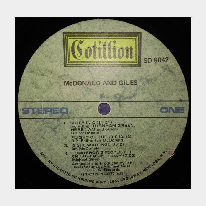 McDonald & Giles - McDonald & Giles (ex King Crimson) (ex+/ex-, ORIGINAL)