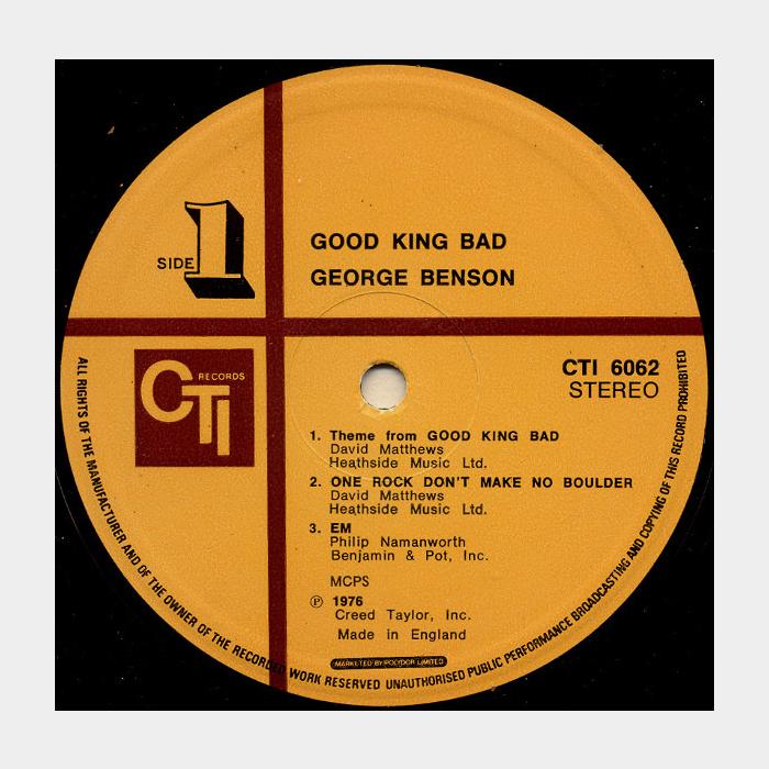 George Benson - Good King Bad (ex+/ex)