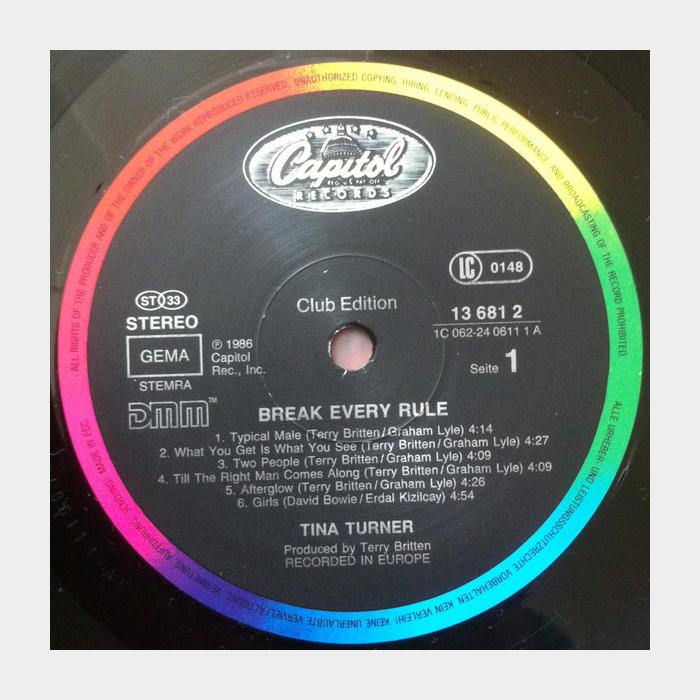 Tina Turner - Break Every Rule (ex-/ex)