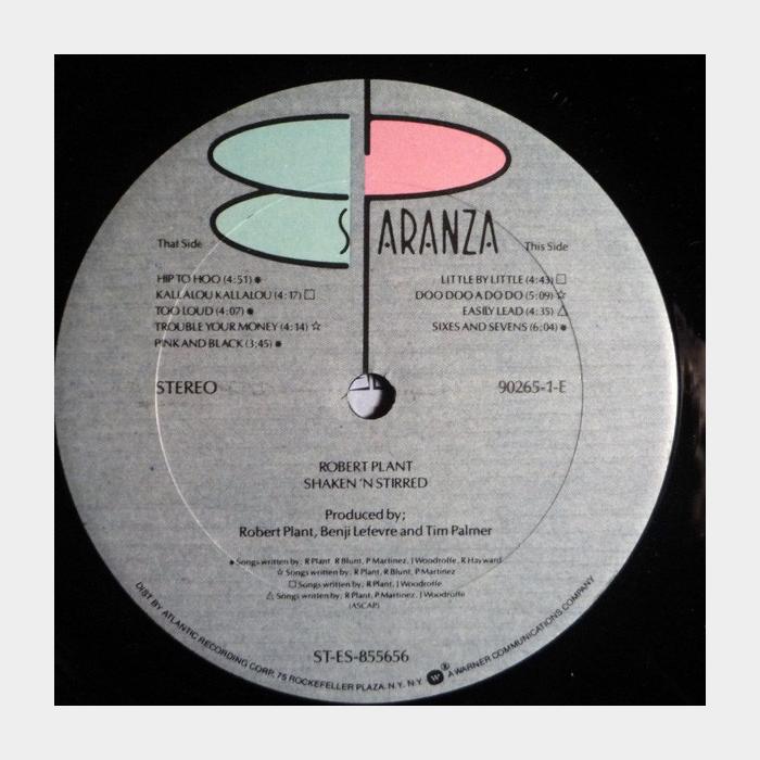 Robert Plant - Shaken'N'Stirred (ex+/ex+)