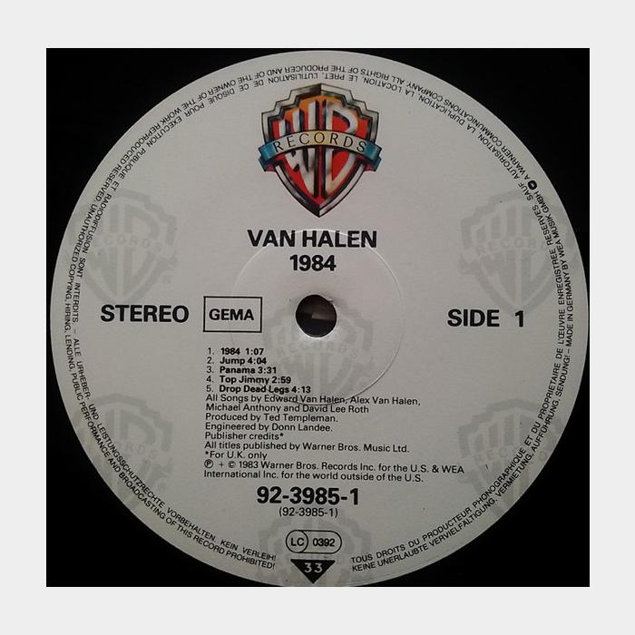 Van Halen - 1984 (ex+/ex+)