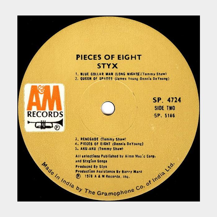 Styx - Pieces Of Eight (ex/vg+)