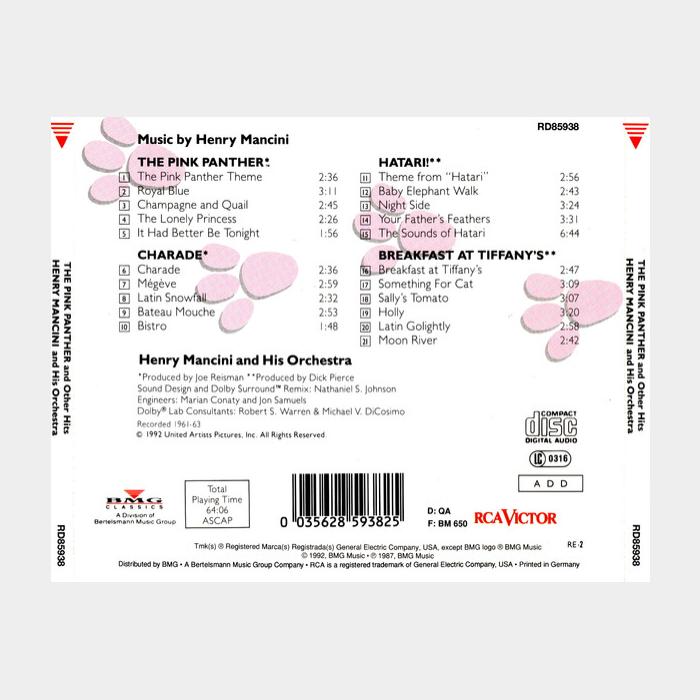 CD OST - Henry Mancini - Pink Panther (scratch)