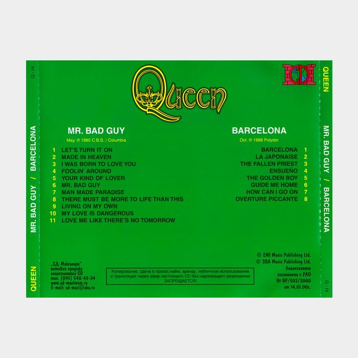 CD Freddie Mercury - Mr.Bad Guy / Barcelona (scratch)
