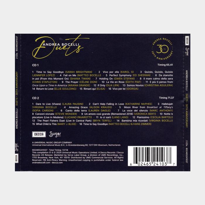 CD Andrea Bocelli - Duets 2CD