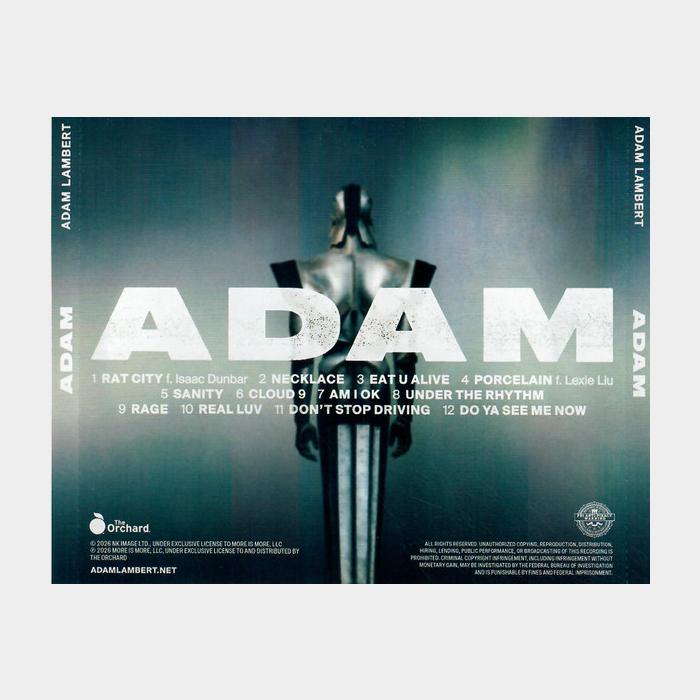 CD Adam Lambert - ADAM
