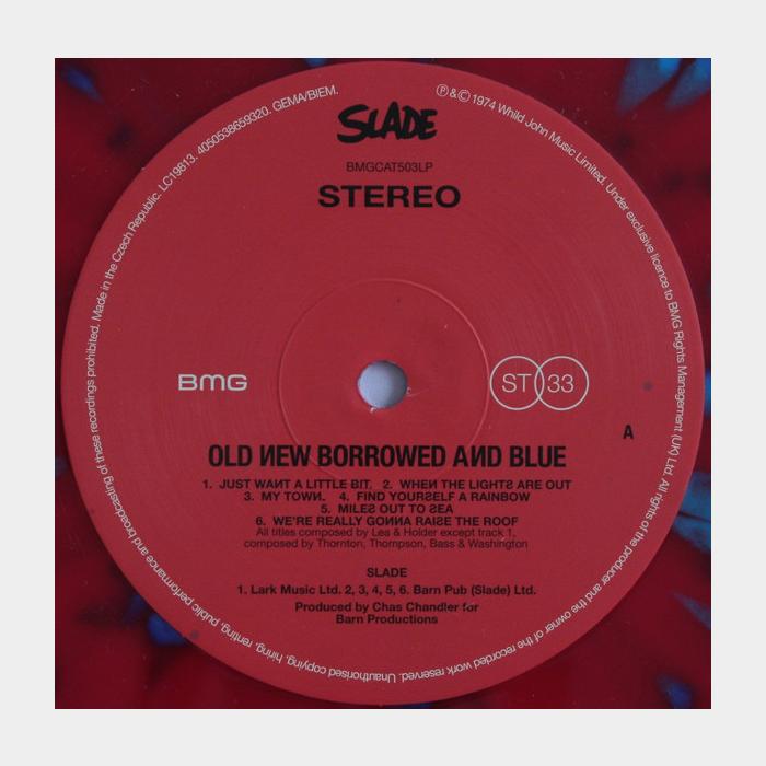 Slade - Old New Borrowed And Blue (ex+/ex+, 180g, Red Marbled)