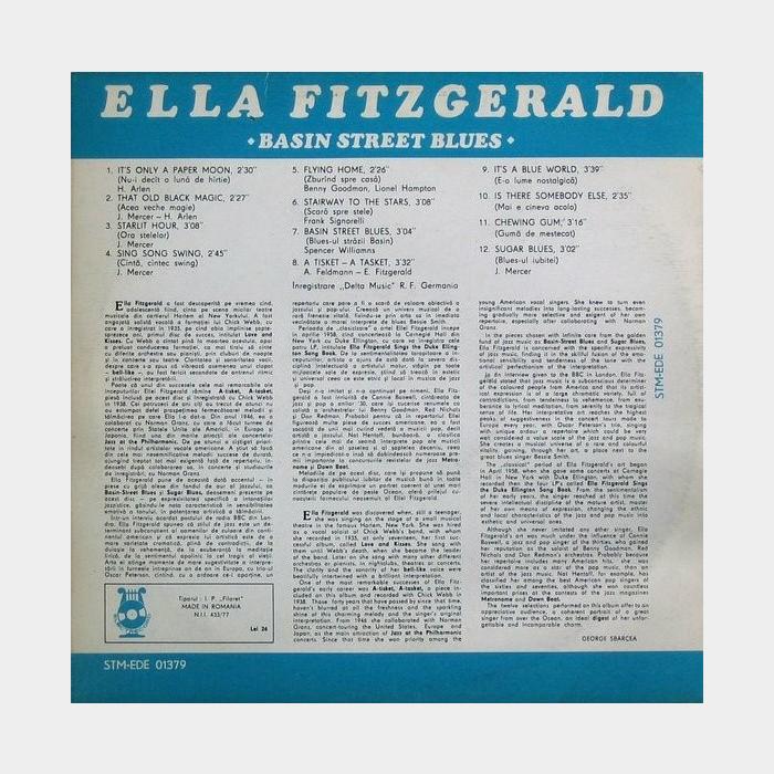 Ella Fitzgerald - Basin Street Blues (ex/ex)