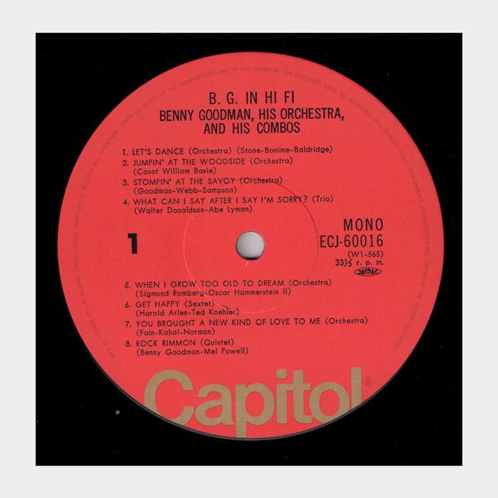 Benny Goodman - B.G, In Hi-Fi (ex+/ex+, obi)