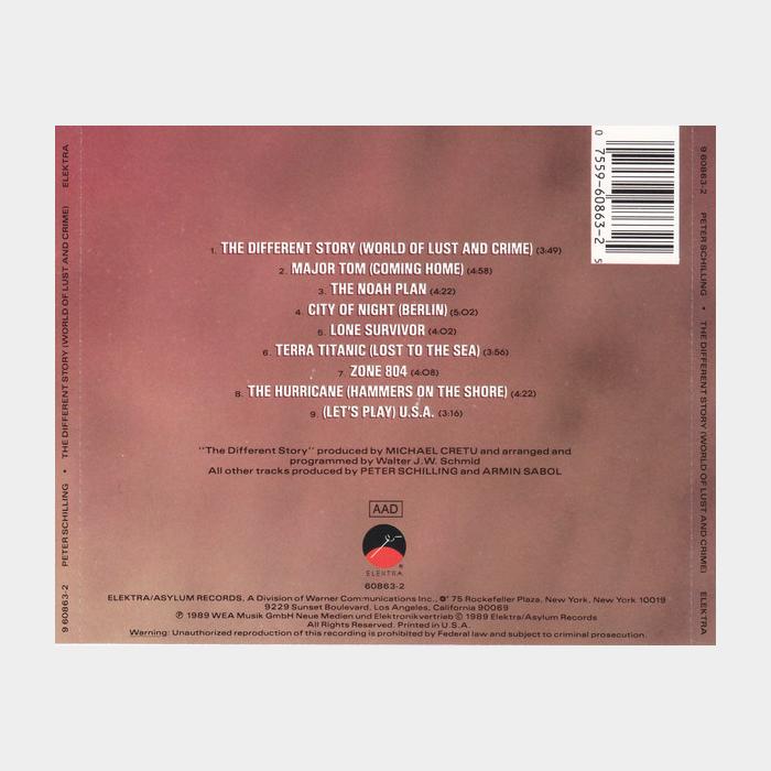 CD Peter Schilling - The Different Story (World Of Lust & Crime) (ex/ex)