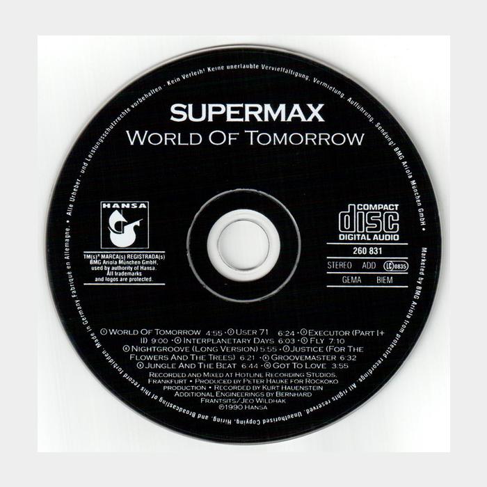 CD Supermax - World Of Tomorrow