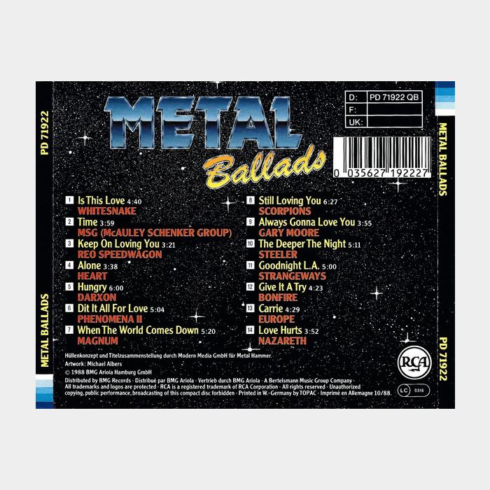 CD Metal Ballads - Vol.1