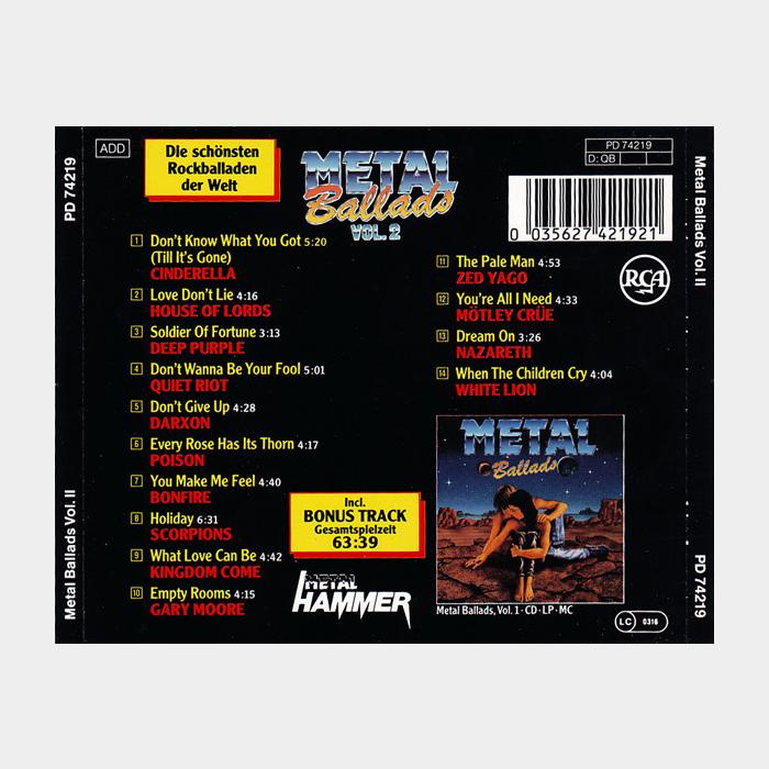CD Metal Ballads - Vol.2