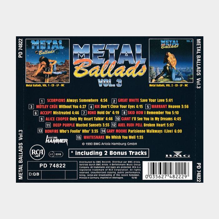CD Metal Ballads - Vol.3