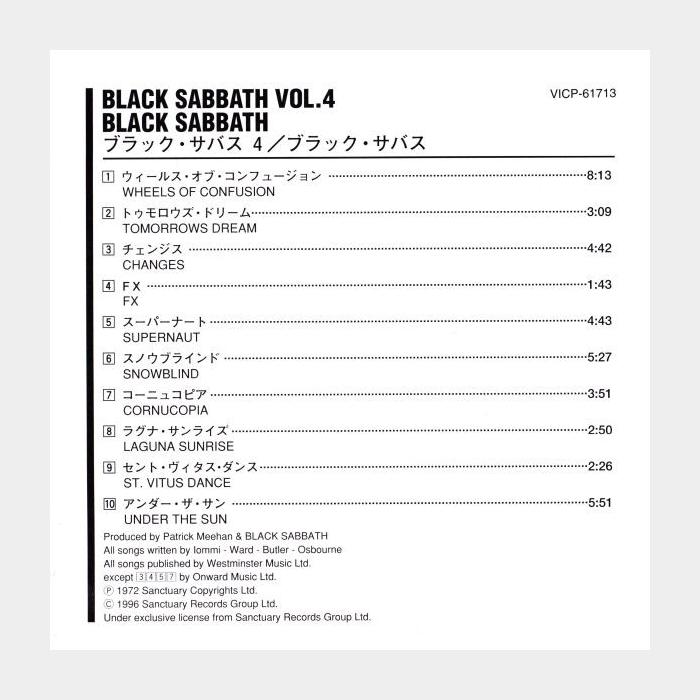 MV Black Sabbath - Vol.4